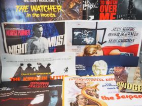 A selection of thriller UK Quad film posters to include: THE FOURTH PROTOCOL (1987) (Style A and