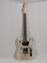 Nick Zammeti handmade Star Wars / Sci-Fi figure resin guitar (not a playable instrument) Nick