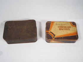 An early 20th century Rowntree's Clear Gums tin and a Maison Lyons Chocolate Biscuits tin