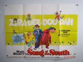 WALT DISNEY: SONG OF THE SOUTH (1960's/70's Release) - UK Quad Film Poster - Folded