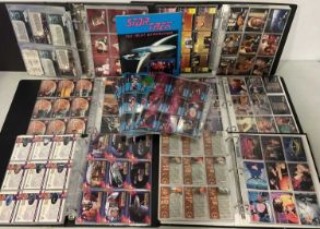 STAR TREK: A large quantity of mixed trading cards a group of 6 folders (some branded) containing