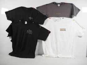 A group of four crew clothing t-shirts comprising: INDIANA JONES: KINGDOM OF THE CRYSTAL SKULL stunt