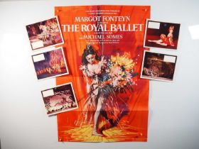 THE ROYAL BALLET (1960) folded UK one sheet for the film about The Royal Ballet featuring Margot