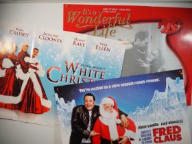 A selection of Christmas related UK Quad film posters comprising IT'S A WONDERFUL LIFE (2012) and