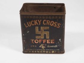 A 1920/30's 'Lucky Cross' toffee tin