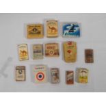 A collection of 20th century cigarette packets including; Camel filters, Munkas, Senior Service,