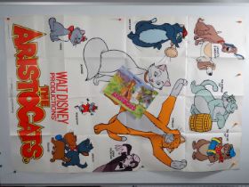 WALT DISNEY: THE ARISTOCATS (1970) UK 60" x 40" 'Characters' Film Poster together with synopsis -