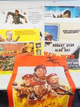 A small quantity of War film UK Quad film posters to include: THE SECRET INVASION (1964), RAID ON