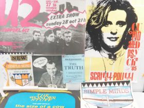 A group of modern music related posters to include: a pair of A1 (82 x 59.5cm) music posters