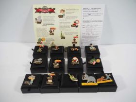 A group of boxed limited edition GUINNESS pin badges comprising: Bottle Opening Toucan 1314, Seaside
