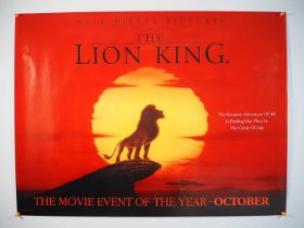 THE LION KING QUAD (1994) - Advance design UK Quad film poster - rolled