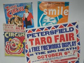 A group of circus and fair advertising posters; Scioto County Fair, Lucasville - International Big