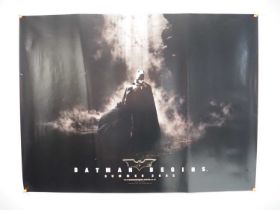 BATMAN BEGINS ADVANCE (2005) UK Quad film poster - advance design - rolled