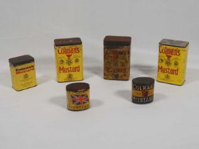 A large group of vintage and contemporary Coleman's Mustard Tins of various sizes (20) together with