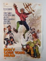 CARRY ON DON'T LOSE YOUR HEAD (1966) - UK / International One Sheet Movie Poster - folded