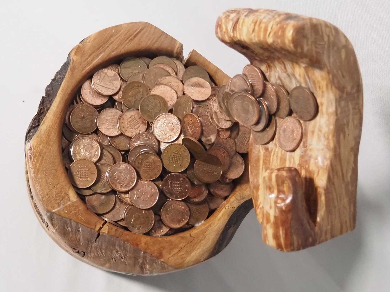 Nick Zammeti handmade 'Hand of many pennies' - Nick says Woodturning the Hand Of Many Pennies. I - Image 4 of 4