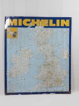 A 'Michelin' tin sheet map of UK 83x72cm