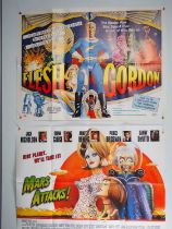 A pair of zany comedy film UK Quad film posters comprising: MARS ATTACKS! (1996) - Philip Castle