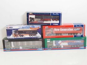 A group of CORGI 1:50 scale diecast articulated lorries to include examples in 'Killingbeck' and '