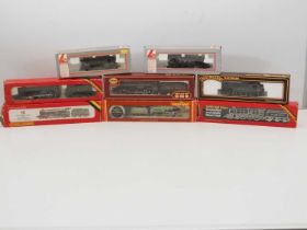 A group of OO gauge steam locomotives by HORNBY, AIRFIX, MAINLINE and LIMA - all GWR livery - G/VG