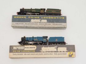 A pair of WRENN OO gauge Castle Class steam locomotives comprising: W2221 'Cardiff Castle' in BR