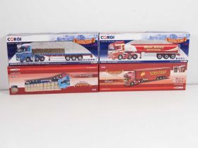 A group of CORGI 1:50 scale diecast articulated lorries comprising : CC13735, CC13739, CC13759 and