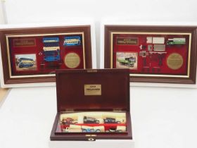 A group of MATCHBOX MODELS OF YESTERYEAR limited edition items comprising two display cabinets and