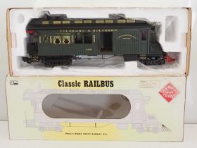 An ARISTOCRAFT Gauge 1 American Outline Classic Railbus - VG in G box