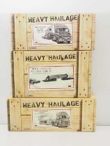 A group of CORGI 1:50 scale diecast 'Heavy Haulage' articulated lorries comprising CC12413,