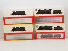 A group of HORNBY OO gauge steam locomotives - all in GWR liveries - VG in VG boxes (4)