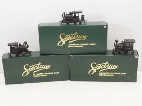 A group of SPECTRUM On30 scale Porter 0-4-2 steam locomotives in various liveries - VG in G/VG boxes