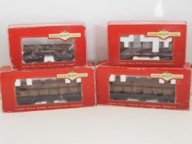 A group of BACHMANN Big Haulers G scale flat wagons - G/VG in F/G boxes (4)
