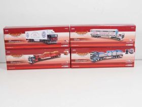 A group of CORGI 1:50 scale diecast articulated lorries comprising : CC12515, CC14112, CC15401 and