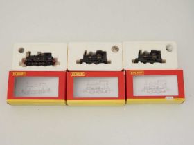 A group of HORNBY OO gauge small steam tank locomotives comprising: 2 x Pugs and a Terrier all in BR