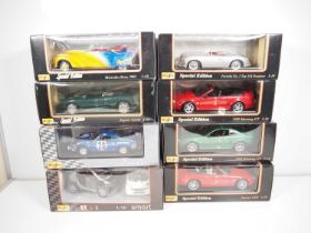 A MAISTO trade box containing a mixed selection of cars - VG/E in VG boxes (6 in one trade box)