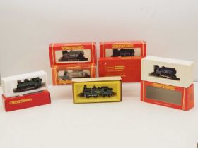 A group of HORNBY OO gauge small steam tank locomotives in various liveries - G/VG in G/VG boxes (