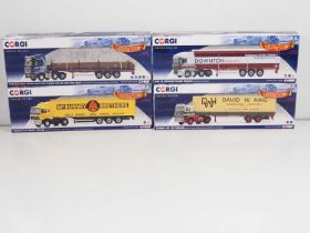 A group of CORGI 1:50 scale diecast articulated lorries comprising : CC13829, CC14116, CC15513 and