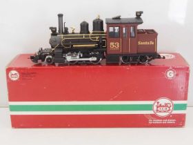 An LGB G scale 26251 LGB Club limited edition American Outline Forney 2-4-4 steam tank locomotive in