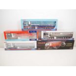 A group of CORGI 1:50 scale diecast articulated lorries in various liveries to include two Pollock