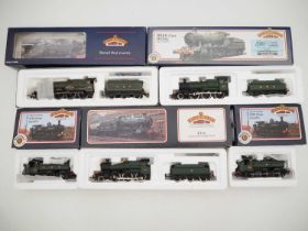 A group of BACHMANN OO gauge steam locomotives all in GWR green livery - to include 2 x Pannier