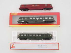 A group of ex-GWR OO gauge diesel railcars by LIMA and HORNBY - G/VG in G/VG boxes (where boxed) (