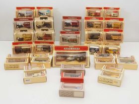 A large tray of LLEDO DAYS GONE diecast vans, horse drawn vehicles etc - G/VG in generally G