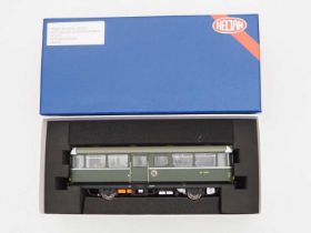 A HELJAN O gauge 88911 AC Cars railbus in BR green livery - DCC sound fitted - VG/E in VG box