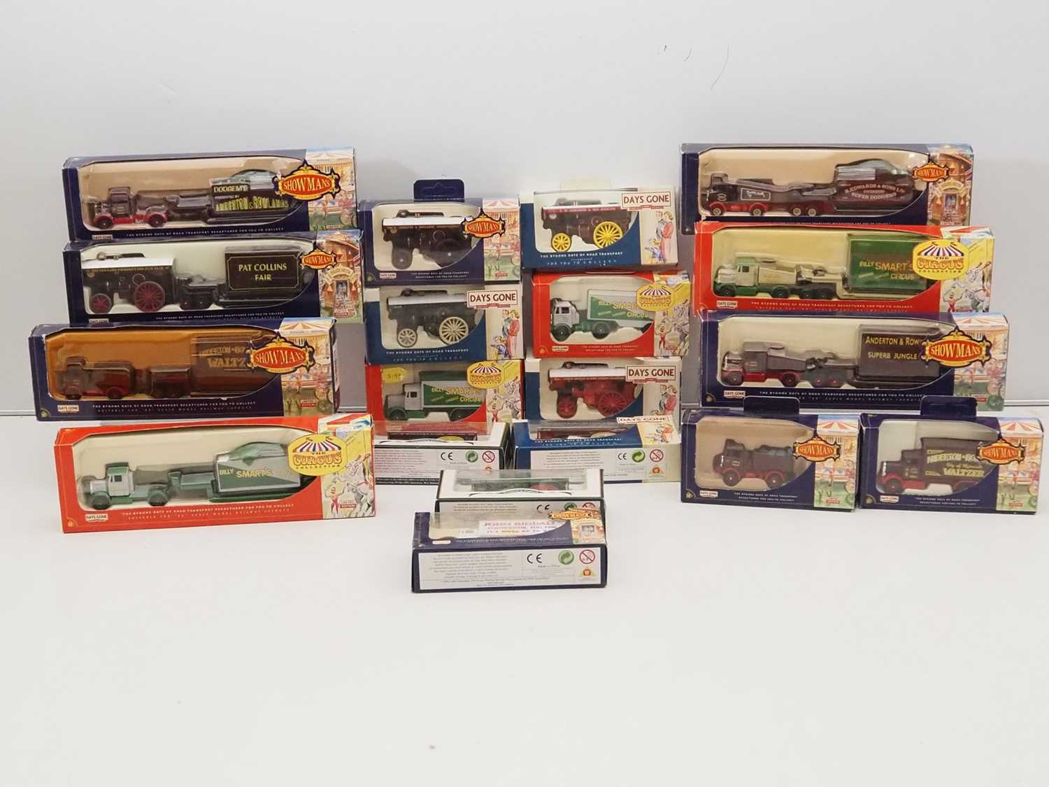 A group of LLEDO DAYS GONE 1:76 scale diecast models from the Showmans and Circus ranges including