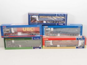 A group of CORGI 1:50 scale diecast articulated lorries to include examples in Bulmers and Henry