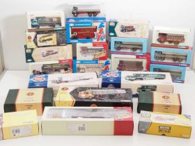 A group of CORGI 1:50 scale articulated and rigid diecast lorries from various ranges - VG/E in VG