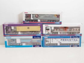 A group of CORGI 1:50 scale diecast articulated lorries to include examples in 'Feenstra' and '