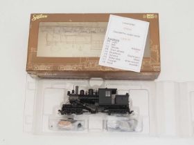 A SPECTRUM On30 scale 28604 two-truck climax steam locomotive - DCC sound fitted in plain black