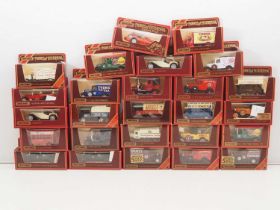 A tray of MATCHBOX MODELS OF YESTERYEAR diecast vehicles in later maroon boxes - VG in G/VG boxes (