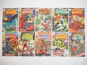 CAPTAIN MARVEL #11, 12, 13, 14, 15, 16, 17, 18, 19, 20 (10 in Lot) - (1969/1970 - MARVEL - US & UK